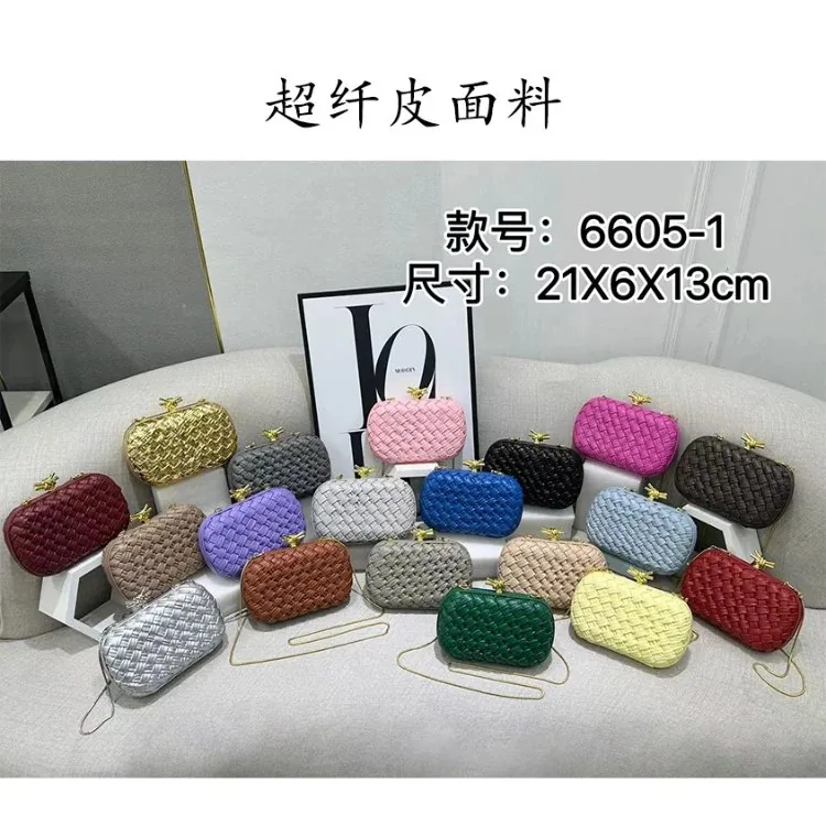 Ultra-Fiber Woven Clutch Bag 6605-1 [40 styles] — listing photo