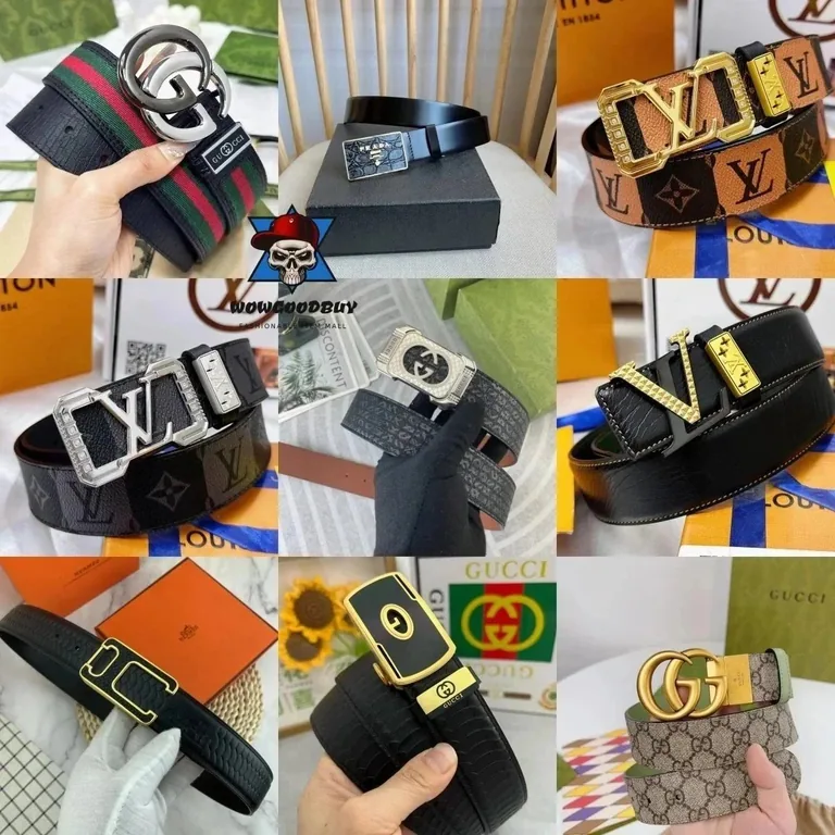 Gucci GG Marmont, Louis Vuitton LV Monogram, Prada Logo Belts [40 styles] — listing photo