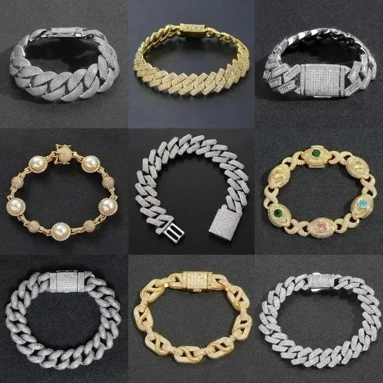 Hip-Hop Cuban Link Chain Bracelets — listing image