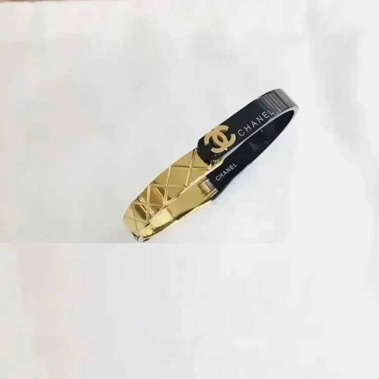 Chanel Classic CC Logo Bangle Bracelet — listing image