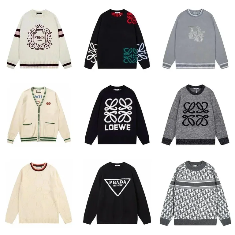 Luxury Brand Logo Knit Sweaters [40 styles] — listing photo