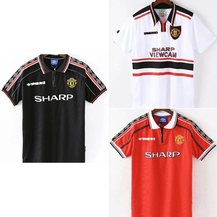 Umbro Manchester United 1992-93 Away/Third/Black Retro Football Jerseys — listing image