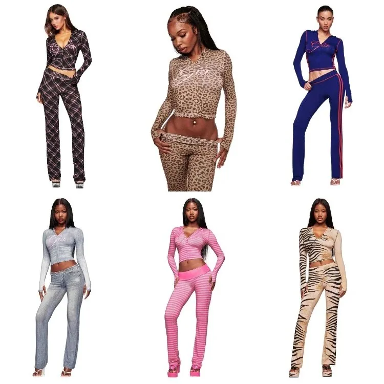 I.AM.GIA Printed Zip Tops & Pants — listing image