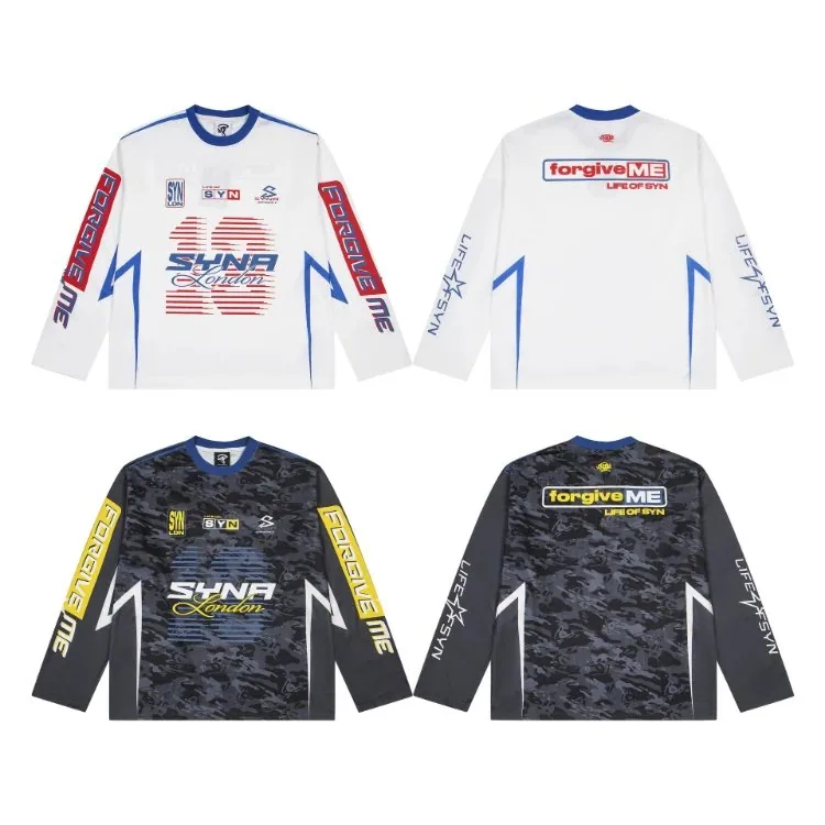 Syna World Motocross-Style Long-Sleeve Jerseys — listing image