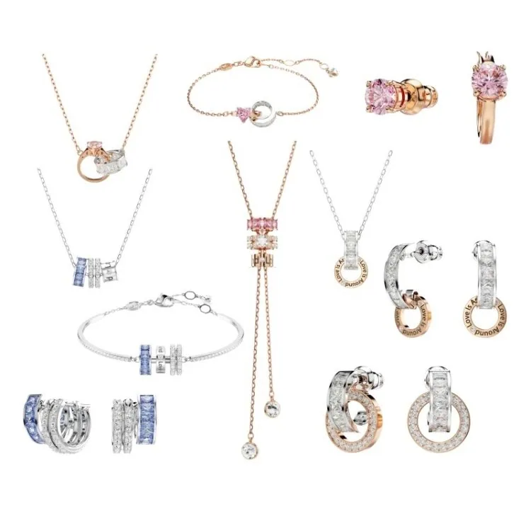 Crystal Interlocking-Link Jewelry Collection — listing image