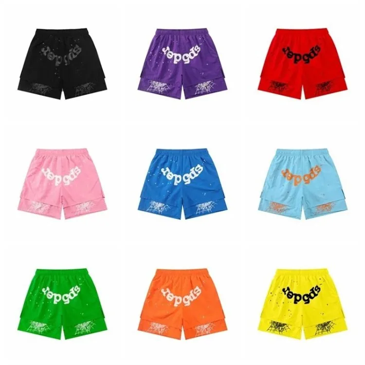 Sp5der Logo Drawstring Shorts — listing image
