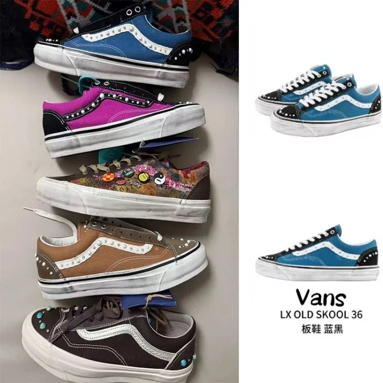 Vans Embellished Chunky Canvas Sneakers — listing image