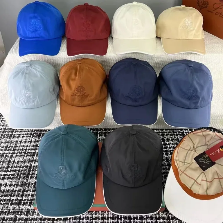 Loro Piana Embroidered Logo Baseball Caps — listing image